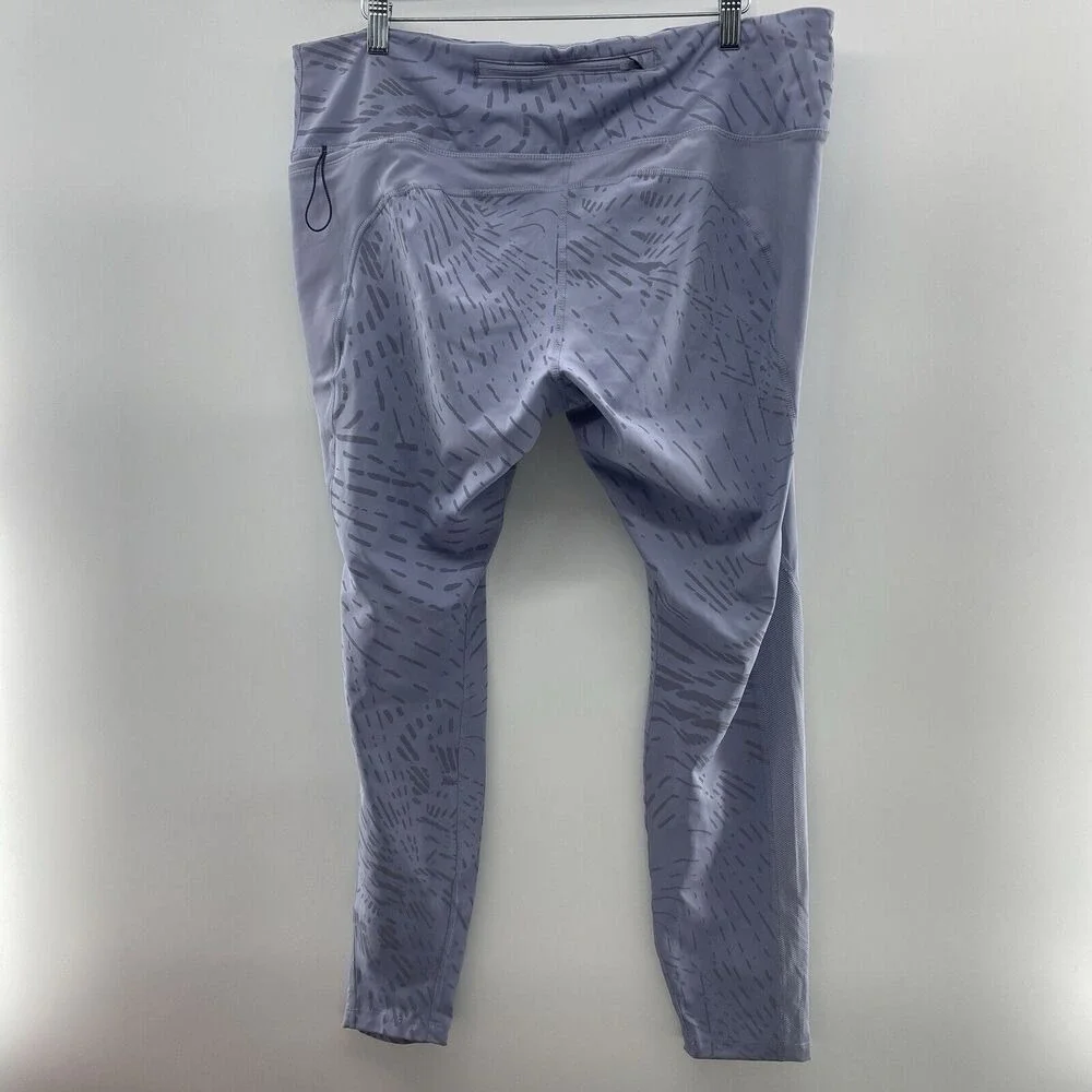 Nike‎ XXL Fast Running Women's Dri-FIT Reflective Leggings Purple DD6803-519